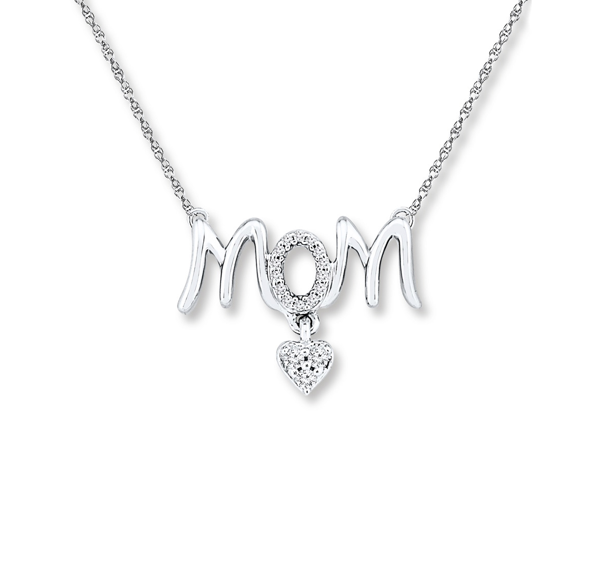 diamond mom necklace